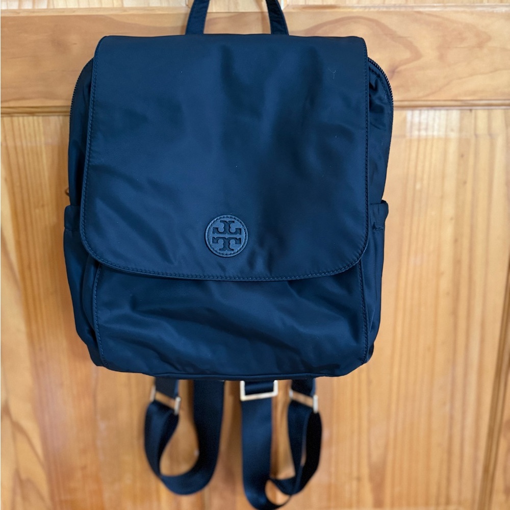 Tory Burch Travel Nylon Baby Backpack - Black